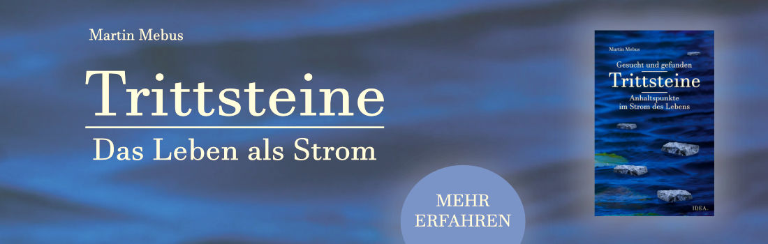 Link zum Buch: Martin Mebus, Trittsteine Buchvorstellung Martin Mebus: Trittsteine