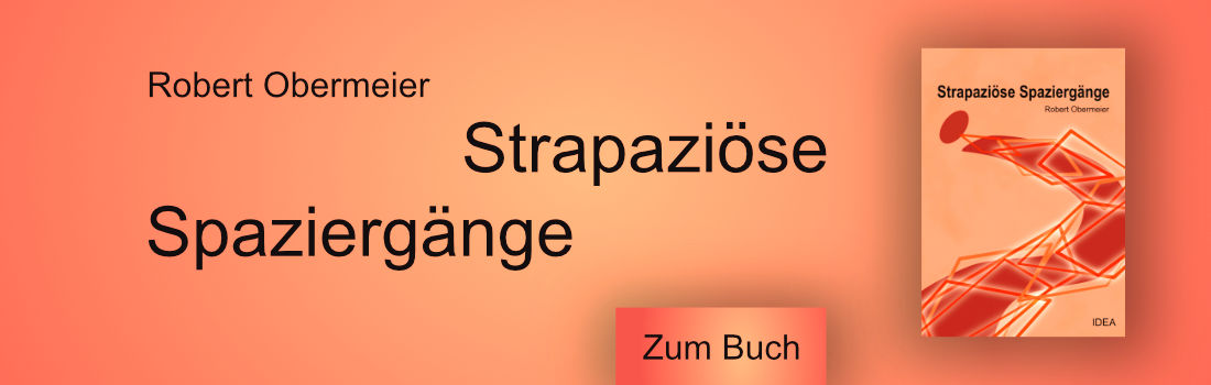 Link zum Buch: Robert Obermeier, Strapaziöse Spaziergänge Buchvorstellung Robert Obermeier: Strapaziöse Spaziergänge
